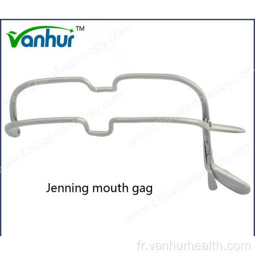 Instruments chirurgicaux ORL Laryngoscope Jenning Bâillon-bouche